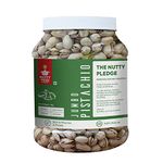 Nutty Yogi Pista 1kg jar | Pista Dry Fruit, Shelled Nuts,Crunchy & Delicious Healthy Snack|Salted Pistachios|Gluten Free Healthy Diet| Non-GMO| Low GI| Weight Management