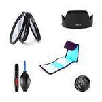 Camera Accessories Bundle Set For Canon RF 24-105mm f/4-7.1 IS STM Lens with Canon EOS R RP R5 R6 camera including EW73D Lens Hood, UV CPL ND4 Filters set, Lens Cap, Cleaning Pen, Air Blower Pump