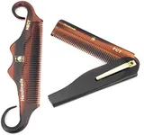 G.B.S Handmade Foldable All Purpose Comb Handle Bar Comb for Mustache Men’s Grooming Comb Made of Fine Tooth for Long lasting Style Beard & Hair Combo 2