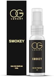 OG BEAUTY LUXURY Smokey Eau De Parfum, 5ml | Elegant Smoky Fragrance | Long-Lasting Perfume for Men | Perfect for Travel, Date Nights & Special Occasions