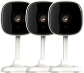 3 Pcs Inside Cameras for House, 2MP Home Security Camera Indoor Surveillance with AI Detection, 2-Way Audio, Night Vision, Cloud/SD Card Storage, Alexa/Google Assistant Compatible, Remote Monitor