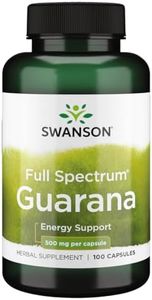 Swanson Guarana 500 Milligrams 100 Capsules