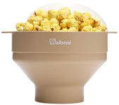 The Original Salbree Microwave Popcorn Popper, Silicone Popcorn Maker, Collapsible Microwavable Bowl - Hot Air Popper - No Oil Required - The Most Colors Available (Tan)