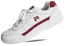 Henselite Mens Victory VSL Sports Shoes-Color White Maroon-Size 10