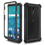 Asuwish Phone Case for LG Stylo 4 Cover Shockproof Proof Full Body Protective Heavy Duty Hybrid Dual Layer Cell Accessories Stylo4 Plus LGstylo4 Sylo4 Style 04 4+ Q Stylus Alpha Stlo4 Women Men Black