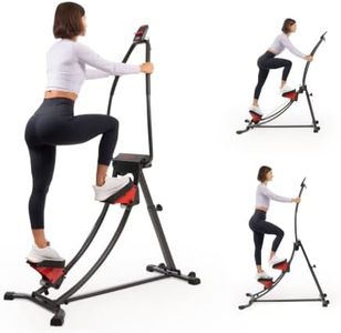 Sunny Health & Fitness Long Stride Curved Step Climber w/ 4 Incline Angles