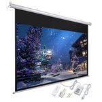 Yescom 92" 16:9 Electric Motorized Projector Screen Auto with Remote Control Home Classroom Meeting Room Bar