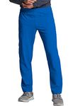 Dickies EDS Essentials Men & Women Scrubs Pant Natural Rise Tapered Leg DK019T, S Tall, Royal