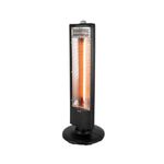 Warmlite WL42013 Infrared Heater with Oscillation, Adjustable Thermostat and Overheat Protection, Black