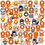 Officially Licensed South Park Kenny 50ct Vinyl Large Deluxe Stickers Variety Pack - Laptop, Water Bottle, Scrapbooking, Tablet, Indoor/Outdoor - Set of 50