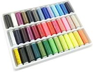 Haobase 39 Spools Sewing Thread Assorted Color Polyester Sewing Thread Set for Quilting Stitching Hand Sewing