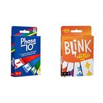 Mattel Phase 10 Card Game, Multicolour & Reinhards Staupe's Blink The World's Fastest Card Game for All (Multicolour)