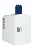 Frigidaire Mini Portable Compact Personal Fridge Cooler, 4 Liter Capacity Chills Six 12 oz Cans, 100% Freon-Free & Eco Friendly, Includes Plugs for Home Outlet & 12V Car Charger - White