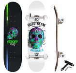 jaspo Dead Hat Uv Print Skateboard - 31X8 Inches, 7-Layer Canadian Maple, Fully Assembled For Kids/Youth/Adults (Dead Hat), Multi