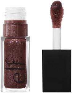 e.l.f. Glow Reviver Plumping Lip Oil, Tinted Lip Plumper For A High-Shine, Plump Finish, Infused With Jojoba Oil, Vegan & Cruelty-Free, Espresso Tonic