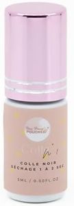 N°1 Colle Noir à Extension de Cils pour Débutantes et Professionnels - Colle Faux Cils Séchage Rapide (1 à 2 sec) - Facile à Travailler et Tenue Longue Durée - Marque Française (5ml)