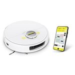 KARCHER RCV 5, 2-in-1 Robotic Vacuum Cleaner, Most Powerful Suction, Dual Laser & Camera, Obstacle Avoidance, Voice Control, Less Noise, Fall Sensors with Side Brush