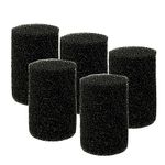 Jainsons Pet Products Pre-Filter Sponge, Aquarium Pre Filter Foam Sponge Compatible Filter Accessories for Fish Tank Aquarium (BLACK-ROUND-5PCS)