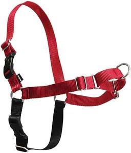 PetSafe Easy Walk No-Pull Dog Harness - Ultimate Harness to Help Stop Pulling - Pull-Free Walks - Take Control & Teach Better Leash Manners - Patented Martingale Loop Design - Red, Large