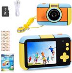YunLone Kids Camara 24MP 1080P FHD Video Camera Gifts for Kid Boys Girls 4-12 Years Selfie Digital Camera for Little Photographer Beginners with 2.4” IPS Screen, 32G Card, Zoom, Filters & Frames