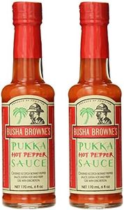 Busha Browne's Hot Pepper Pukka Sauce 5oz (Pack of 2)