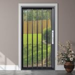 Vintarova Heavy-Duty Retractable Screen Door，Folding Door with Aluminum Frame and Durable Mesh, Keeps Bugs Out, Customize Size for Any Opening (Grey