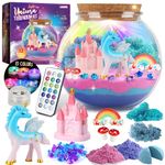 Unicorn Gifts for Girls - Unicorn Terrarium Kit for Kids - Birthday Gift for Girls Ages 4 5 6 7 8-12 Year Old - DIY Unicorn Toys for Girls - Arts and Crafts Kit for Kids - Best Girls Presents Stuff