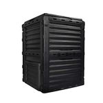 Garden Compost Bin from BPA Free Material, 80 Gallon(300 L), Easy Assembling, Large Capacity, Fast Creation of Fertile Soil (Black)