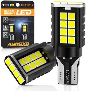 AHOBXD 921 LED Bulb Reverse Light,921 912 906 W16W T15 LED Bulbs CANBUS Error Free,Non-polarity Upgraded 921 Bulbs and 6000K High Bright(Pack of 2)