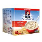 Quaker Oats So Simple Porridge Sachets, Weight Watchers Food with Fibre, 2 Min. Ready Meals, Single Serve Whole Grain Rolled Instant Oats, Free From Additives(Original, 60x27gm) by Direct Mart