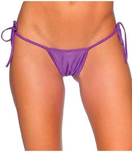 BODYZONE Women's Tie Side T-Back, Purple, One Size, Purple, One Size