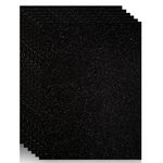 BigOtters 27 Sheets Black Glitter Cardstock Paper 8.5” x 11”, Sparkly Cardstock for DIY Art Project Scrapbook Party Decoration School Supplies Bulk, 92lb/250gsm