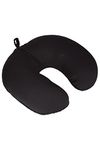 Mountain Warehouse Micro Bead Travel Pillow - Compact Neck Pillow, Durable Neck Support Black