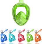 AouloveS Kids Snorkel Mask Full Face,Snorkeling Gear for Kids 4-16 with Camera Mount, 180 Degree Panoramic View Snorkeling Set Anti-Fog Anti-Leak