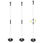 COGOLFING 3ft Golf Flagstick - Portable Two-Section Design - Ball Retrieval Base - Perfect for Home Practice Putting Green - Fits 8x6 inch Flags, 3-Pack