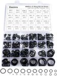 400 Pcs Rubber O-Rings Assortment Kit, 24 Sizes O Rings Assortment Rubber O-Ring Sealing Seal Assortment Set for Faucet, Hose, Automotive Repair, Plumbing, Gas, O Rings Kit