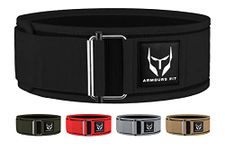 ARMOURS Weight Lifting Belts - Quick Self Locking 4" Premium Quality Weightlifting Belt with Padded Back Support for Men Women Gym Workout Fitness crosfit Training