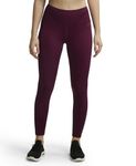 Jockey Women's Microfiber Elastane Stretch Performance 7/8th Leggings with Back Waistband Pocket and Stay Dry Technology_Style_MW68_Wine Tasting_XXL