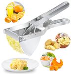 YOSTAR Potato Ricer (Square Handle)- Ricer for Mashed Potatoes, Heavy Duty Stainless Steel Potato Masher, Press and Mash Kitchen Gadget for Perfect Mashed Potatoes