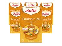 Yogi Tea, Turmeric Chai, Organic Herbal Tea, Great for Golden Milk, Blend of Turmeric, Cinnamon and Ginger, 6 Packs x 17 Tea Bags (102 Teabags Total)