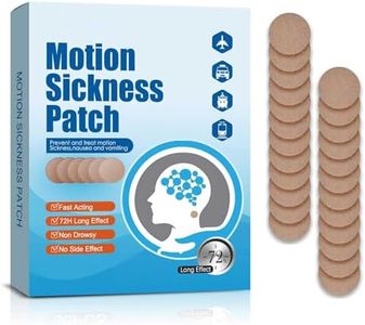 40PCS Motion Sickness Patches, Anti Nausea Sea Sickness Patch for Cruise, No Side Effects for Car and Boat Rides, Ships, Cruise and Airplane & Other Forms of Transport - for Adults and Kids (40PCS)