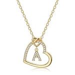 M MOOHAM Gold Initial Necklaces for