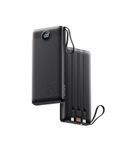 VRURC Portable Charger 20000mAh with Built in Fast Charging Cables,Power Bank PD 18W QC 3.0 Quick Charge USB C Battery Pack with 5 Outputs & 2 Inputs Compatible with Smart phones