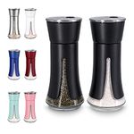 Aelga Black Salt and Pepper Shakers by ,Black Kitchen Accessories, Black Decor for Kitchen,Restaurants,Camp,BBQ