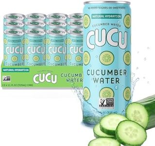 CUCU Cucumber Water – Natural Hydration from Cucumbers with Vitamin C, Electrolytes & Antioxidants – No Sugar Added, Non-GMO – 12 Pack, 11 fl oz Cans
