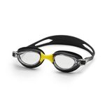 Boldfit Polycarbonate Swimming Goggles for Men & Women with Adjustable Strap Anti Fog Air Tight Swim Goggles UV Protection Training - Blackyellow
