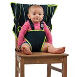 Cozy Cover Easy Seat Portable High Chair (Black) - Quick, Easy, Convenient Cloth Travel High Chair Fits in Your Hand Bag For a Happier, Safer Infant/Toddler