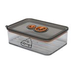 Gzsekken Cheese Storage for Fridge, Clear Cheese Box with Airtight Lid and Time Recording, 1.25L Plastic Fridge Storage Containers for Fresh Dairy, Chunks & Slices, Fresh Food Keeper, BPA-Free(Grey)