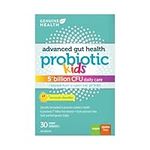 Genuine Health Advanced Gut Health Kid's Probiotic, 30 count, 5 Billion CFU, Natural daily gut health, digestive and immune support for kid, 7 gentle and balanced strains, Lemonade flavour, Gluten-free, Vegan