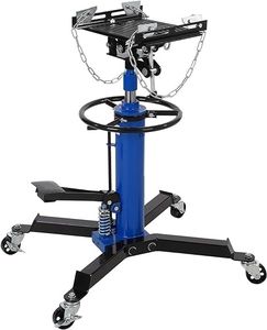 1100 Lb Drive Jack Lift with Pedals, Lift Section 33.8 "to 72.8" with Rubber Pad, Adjustable Telescopic Hydraulic Drive Jack, 360° Rotating Wheel, Garage/Workshop Lift